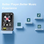 T5 1.77 Inch Touch Screen MP4 Player Bluetooth-Compatible Radio E-Book Reader Voice Recorder (With 64G TF Card)
