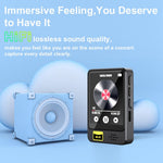 T5 1.77 Inch Touch Screen MP4 Player Bluetooth-Compatible Radio E-Book Reader Voice Recorder (With 64G TF Card)