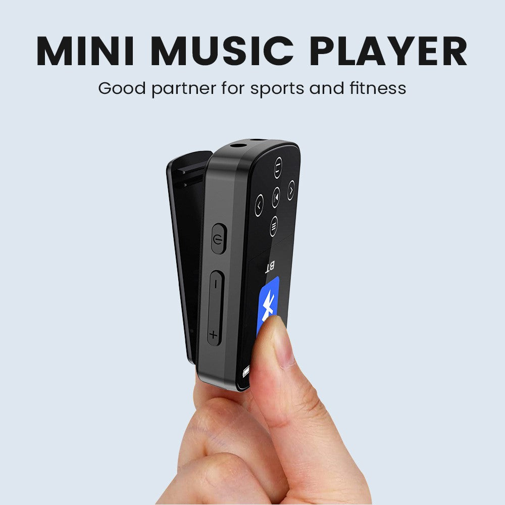 T8 1.54 Inch Touch Screen MP4 Player Bluetooth-Compatible FM Radio E-Book Reader with Back Clip (Without TF Card)