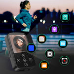 T8 1.54 Inch Touch Screen MP4 Player Bluetooth-Compatible FM Radio E-Book Reader with Back Clip (Without TF Card)