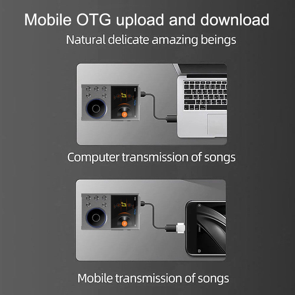 T10 2.4 Inch TFT Screen HiFi Music Player Voice Recorder Bluetooth-Compatible FM Radio Built In 16G Storage