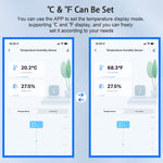 Tuya WiFi  /  Zigbee Smart Temperature Humidity Sensor Real Time Monitoring High Precision Digital Detector