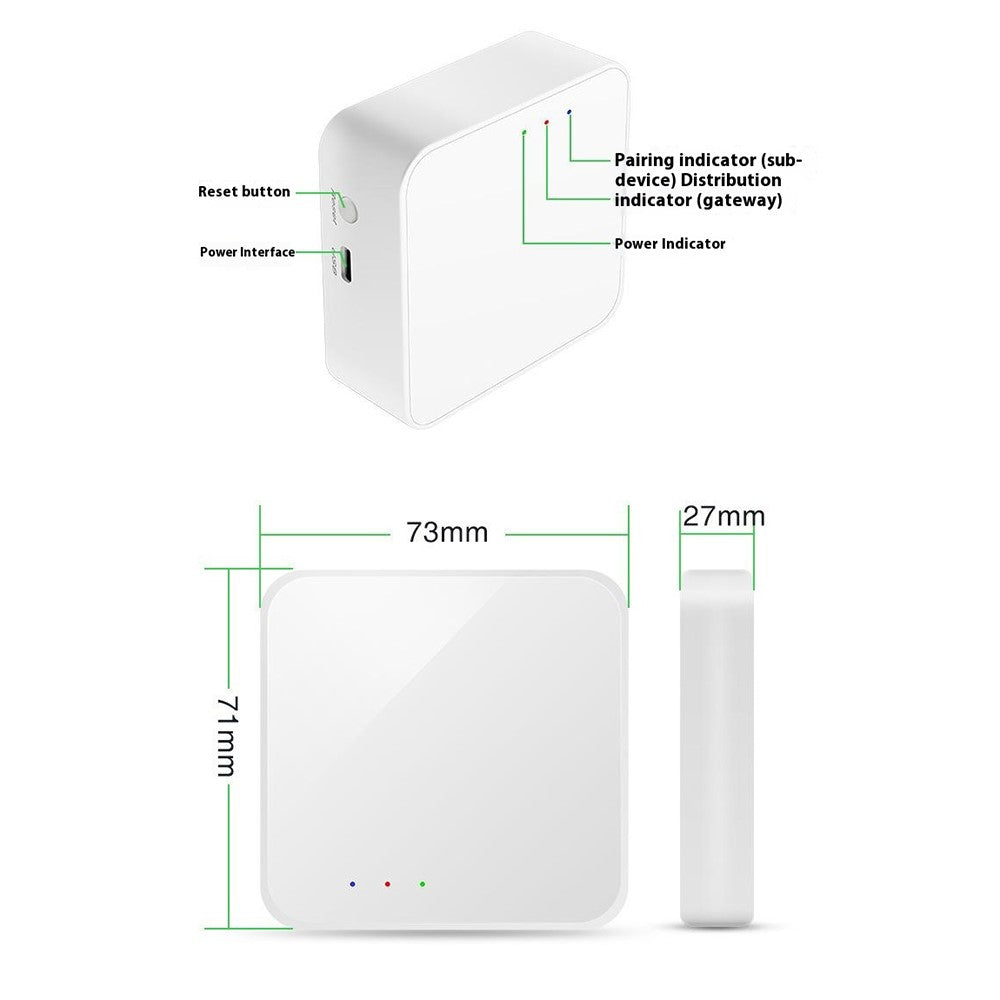 DY-H5 Smart Home Gateway Zigbee 3.0 Bluetooth-Compatible Mesh 5.0 WiFi 3 in 1 Wireless Hub Support Alexa