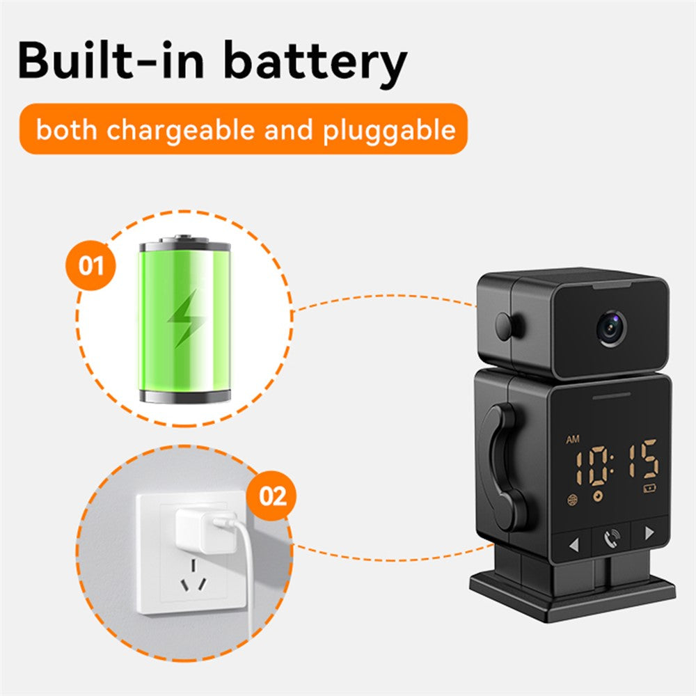 C11 Tuya WiFi Security Camera Alarm Clock Two Way Audio Night Vision HD Surveillance Camera