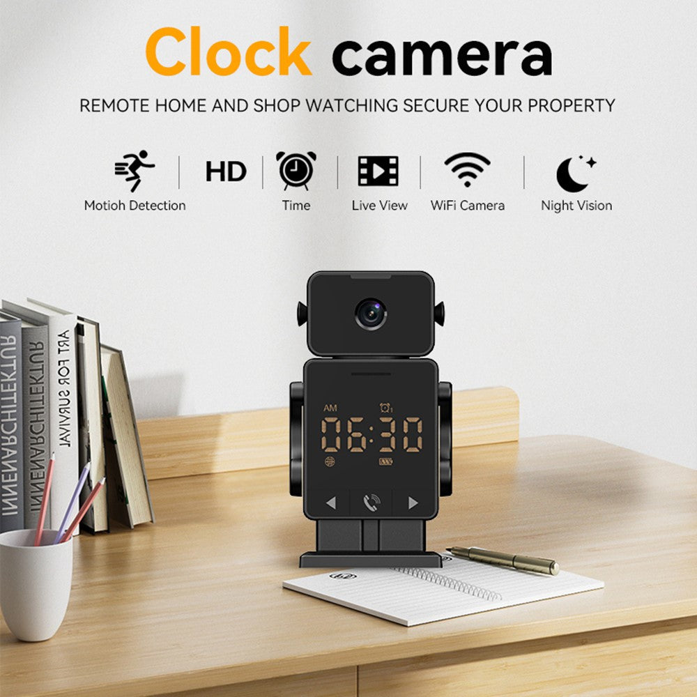 C11 Tuya WiFi Security Camera Alarm Clock Two Way Audio Night Vision HD Surveillance Camera