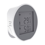 WSD400H WiFi Temperature Humidity Sensor Abnormal Alarm Real Time Monitor Compatible with Alexa  /  Google Assistant (No Battery)