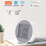 WSD400H WiFi Temperature Humidity Sensor Abnormal Alarm Real Time Monitor Compatible with Alexa  /  Google Assistant (No Battery)