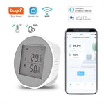 WSD400H WiFi Temperature Humidity Sensor Abnormal Alarm Real Time Monitor Compatible with Alexa  /  Google Assistant (No Battery)