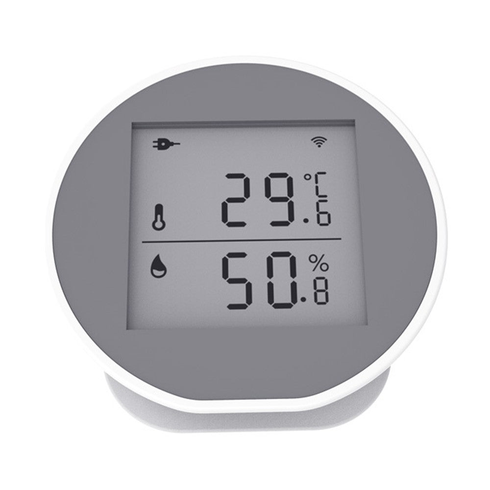 WSD400H WiFi Temperature Humidity Sensor Abnormal Alarm Real Time Monitor Compatible with Alexa  /  Google Assistant (No Battery)