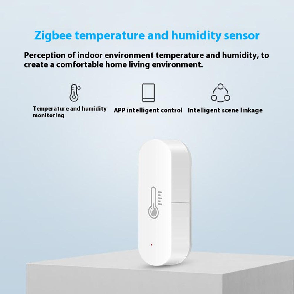 WSD500A Tuya Smart Zigbee 3.0 Temperature Humidity Sensor Compatible with Alexa Google Assistant (No Battery)