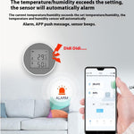 SQ400B WiFi Smart Water Leak Detector Overflow Sensor with Buzzer Real Time Monitor Alexa Google Assistant Compatible