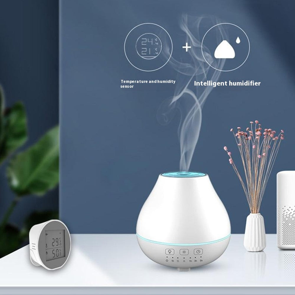 SQ400B WiFi Smart Water Leak Detector Overflow Sensor with Buzzer Real Time Monitor Alexa Google Assistant Compatible
