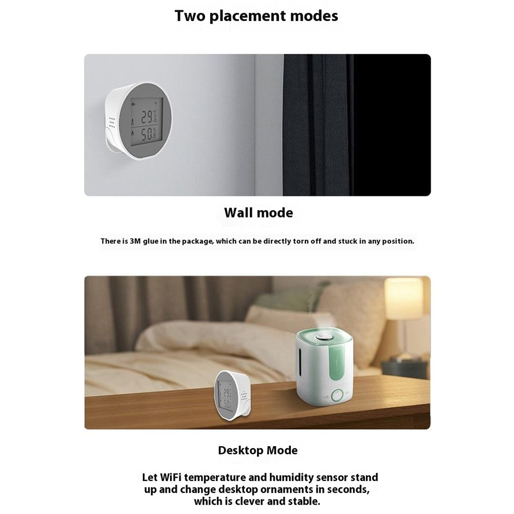 SQ400B WiFi Smart Water Leak Detector Overflow Sensor with Buzzer Real Time Monitor Alexa Google Assistant Compatible