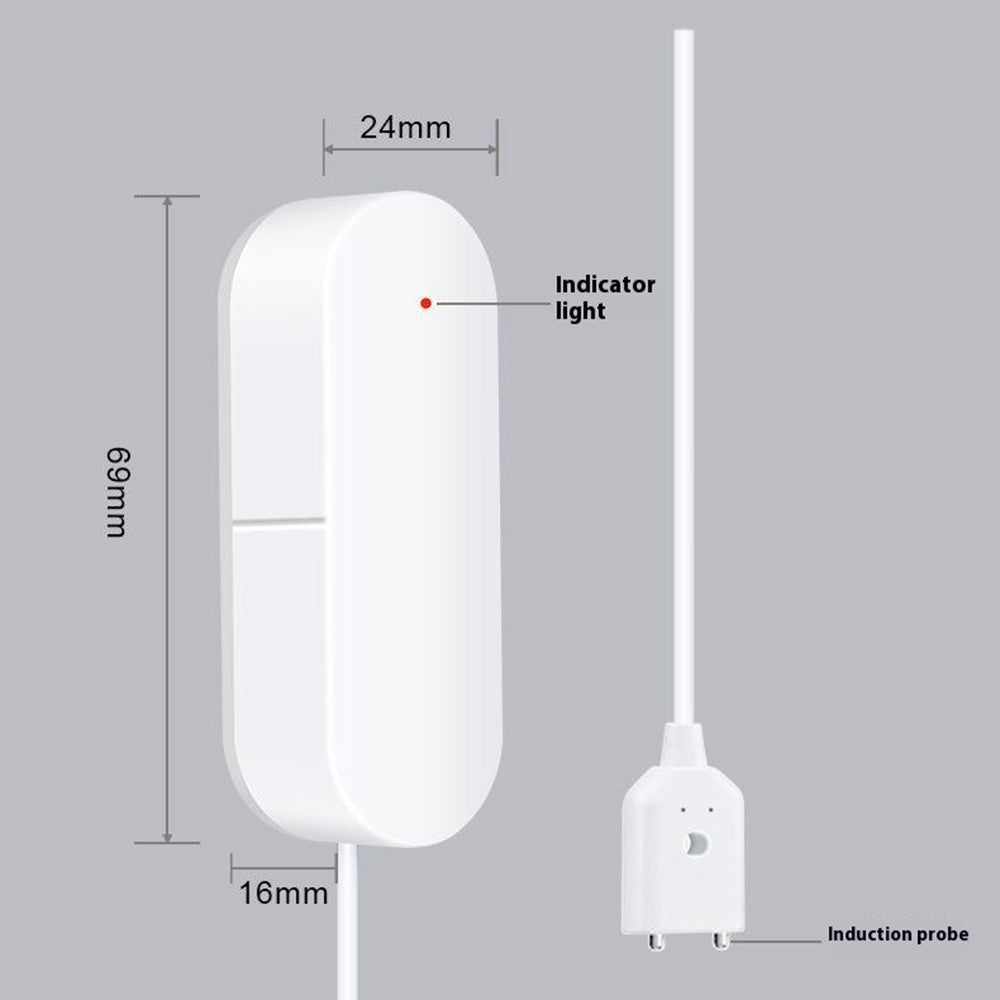 SQ400A WiFi Smart Water Leak Detector Wall Mounted Flood Sensor Overflow Alarm Real Time Monitor