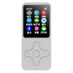 1,77 tommer skærm MP4-afspiller bærbar Bluetooth-kompatibel FM-radio stemmeoptager (uden TF-kort)