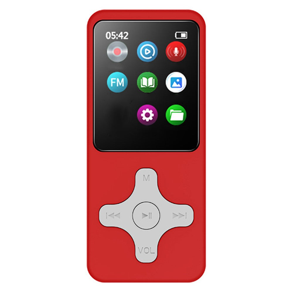 1,77 tommer skærm MP4-afspiller bærbar Bluetooth-kompatibel FM-radio stemmeoptager (uden TF-kort)