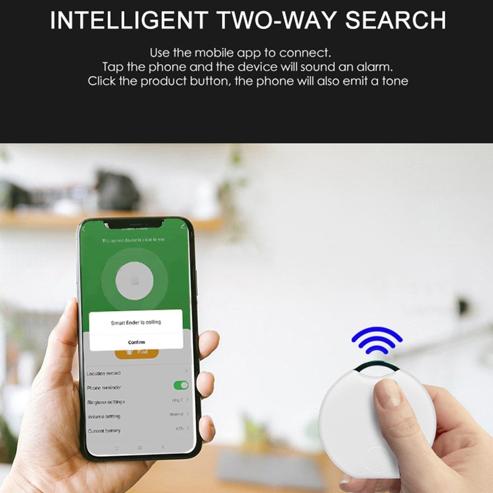 LT01 Android Bluetooth-Compatible Tracker Smart Two-Way Finder Key Locator Item Finder Compatible with Tuya Smart App