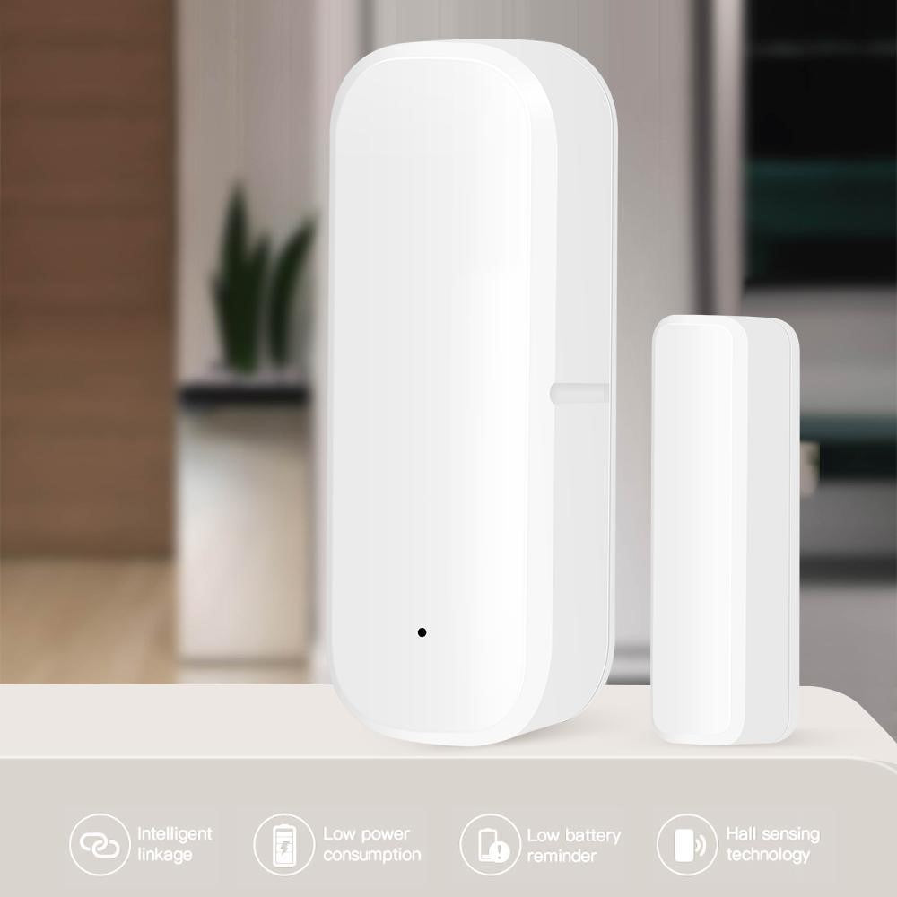 DW10 Tuya WiFi Door Window Sensor Smart Alarm Security System Intrusion Detector Scene Linkage Trigger