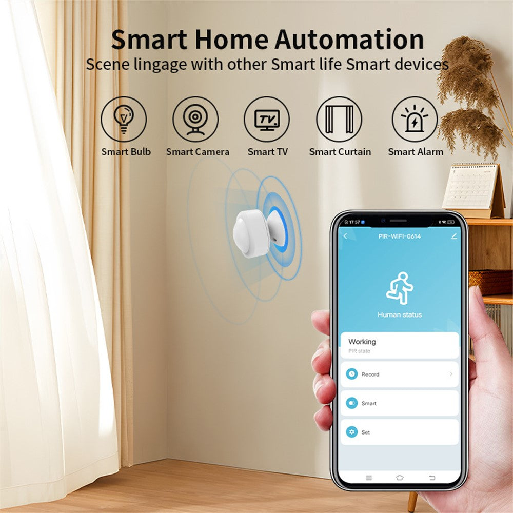 MS02 Tuya PIR Motion Sensor Zigbee Smart Movement Detector for Home Automation System