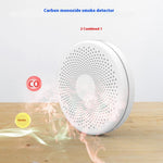 SMCO01 Smart Home Tuya WiFi Smoke Detector Carbon Monoxide Alarm Wireless Sensor with Flash Light
