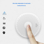 SMCO01 Smart Home Tuya WiFi Smoke Detector Carbon Monoxide Alarm Wireless Sensor with Flash Light