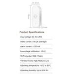 VB02 Tuya WiFi Door Vibration Sensor Smart Real-Time Detection APP Remote Motion Shock Alarm Device