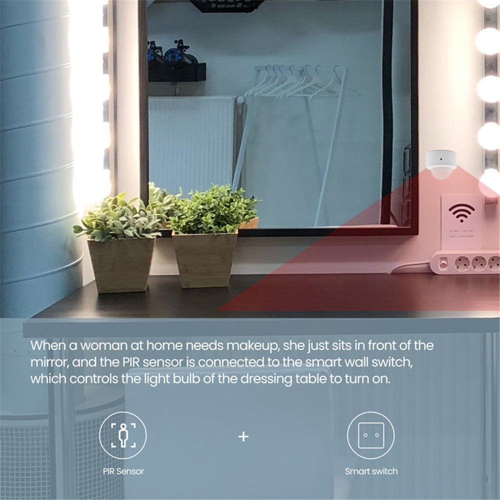 MS10 Zigbee PIR Sensor Motion Detector Smart Home Module Wireless Human Body Infrared Sensor Alarm