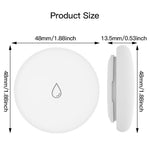 WL08 Tuya Zigbee Water Leak Sensor Wireless Flood Detector Smart Home Water Level Alarm Device
