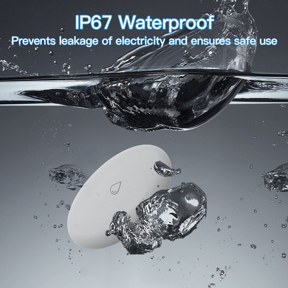 WL08 Tuya Zigbee Water Leak Sensor Wireless Flood Detector Smart Home Water Level Alarm Device