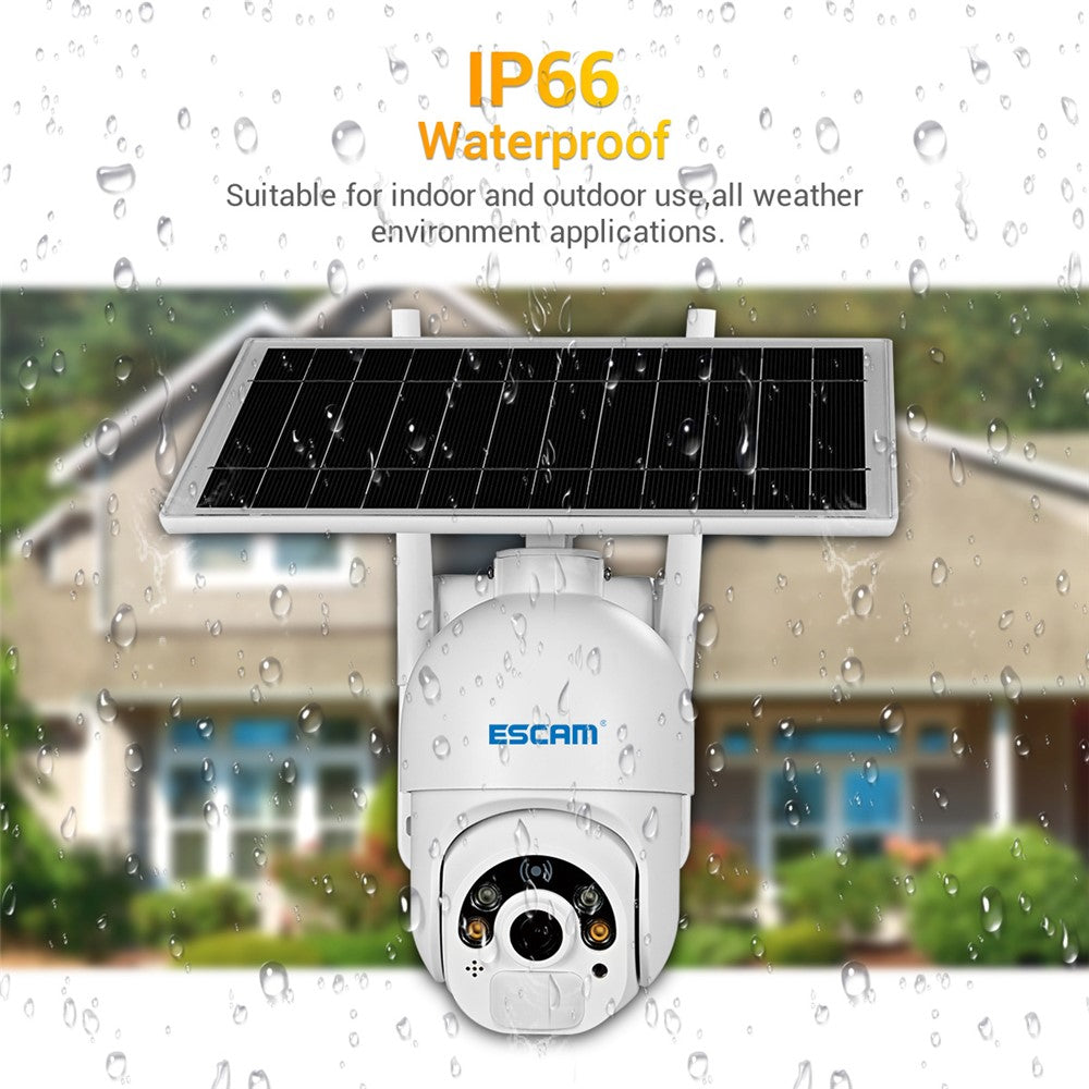 ESCAM QF450 1080P Cloud Storage 4G PIR Alarm Dome Pan/Tilt CCTV IP Camera with Solar Panel