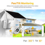 ESCAM QF450 1080P Cloud Storage 4G PIR Alarm Dome Pan/Tilt CCTV IP Camera with Solar Panel