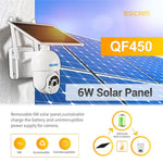 ESCAM QF450 1080P Cloud Storage 4G PIR Alarm Dome Pan/Tilt CCTV IP Camera with Solar Panel