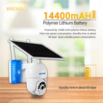 ESCAM QF450 1080P Cloud Storage 4G PIR Alarm Dome Pan/Tilt CCTV IP Camera with Solar Panel