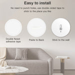 HS06 Tuya Zigbee Round Temperature Humidity Sensor Smart Home Indoor Thermometer Detector