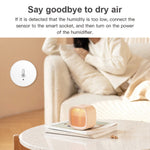 HS06 Tuya Zigbee Round Temperature Humidity Sensor Smart Home Indoor Thermometer Detector
