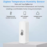 HS07 Zigbee / Wifi Smart Temperature Humidity Sensor Wireless Thermometer Compatible With Alexa Google Home