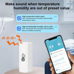 HS07 Zigbee / Wifi Smart Temperature Humidity Sensor Wireless Thermometer Compatible With Alexa Google Home