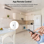 HS07 Zigbee / Wifi Smart Temperature Humidity Sensor Wireless Thermometer Compatible With Alexa Google Home