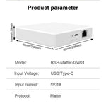GW01 Tuya Smart Home Gateway Matter Protokol Multi-Mode Kablet Hub til Zigbee Thread Netværk Central Styring