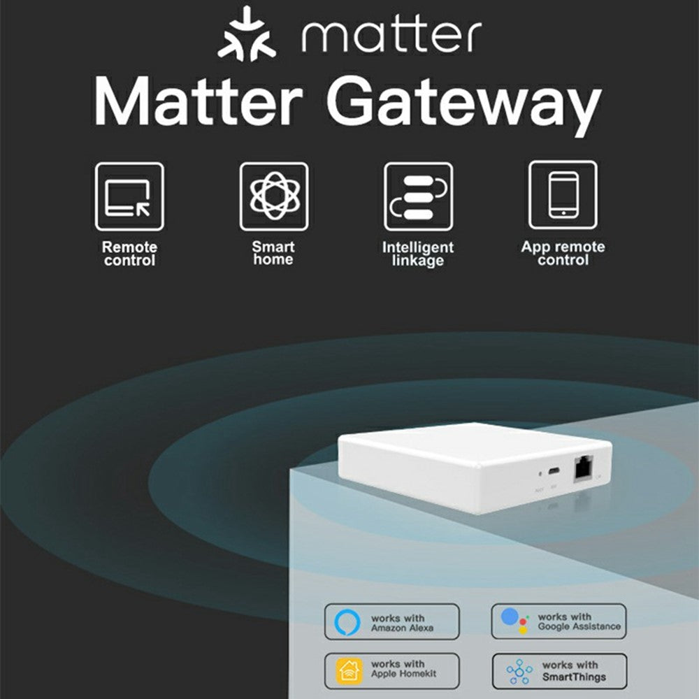 GW01 Tuya Smart Home Gateway Matter Protokol Multi-Mode Kablet Hub til Zigbee Thread Netværk Central Styring