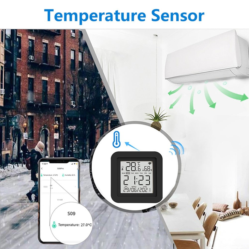 TH02 Smart Infrared WiFi Digital Thermometer Hygrometer Wireless Temperature Sensor