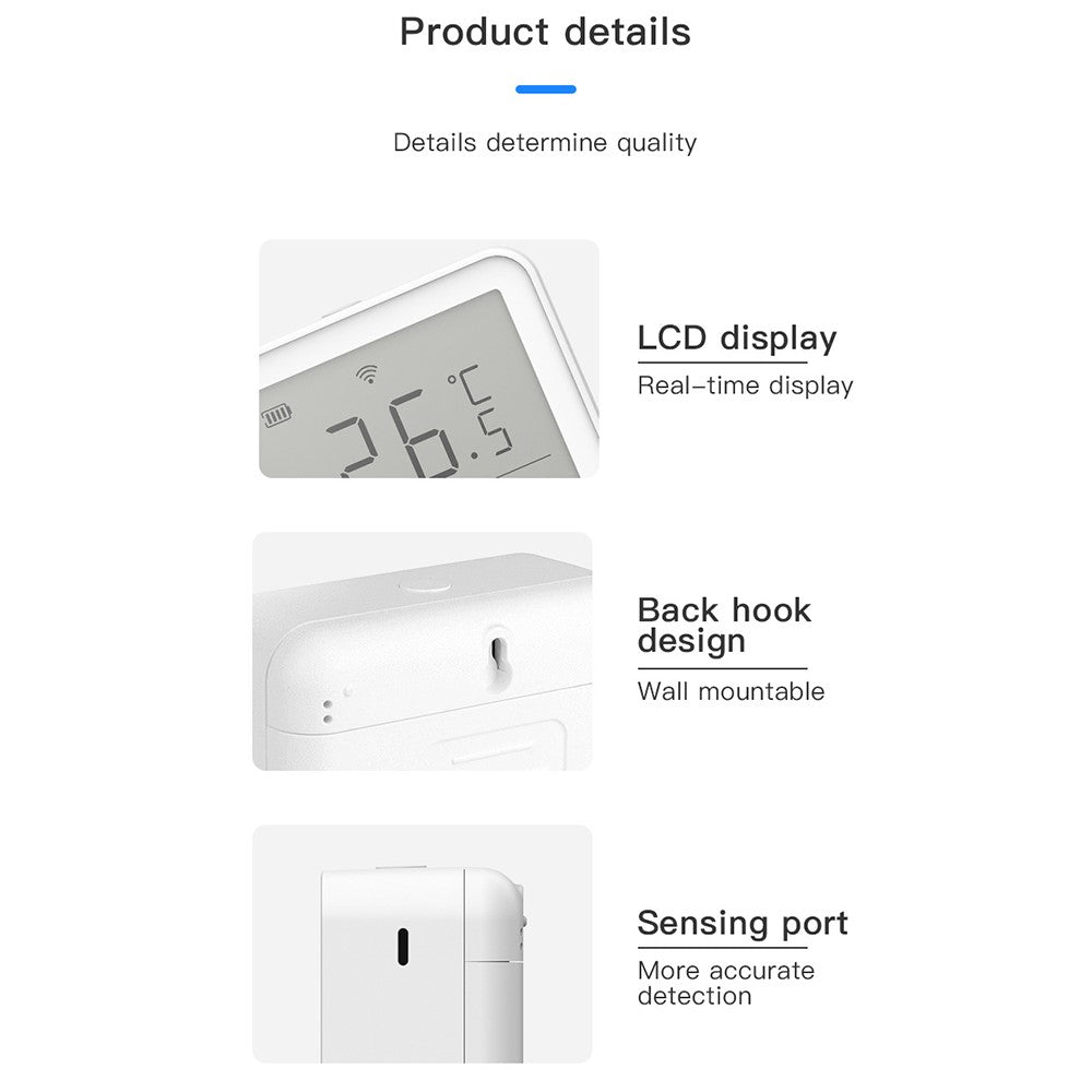 TH03 WiFi Temperature Humidity Sensor Detector Wireless Indoor Thermometer Hygrometer