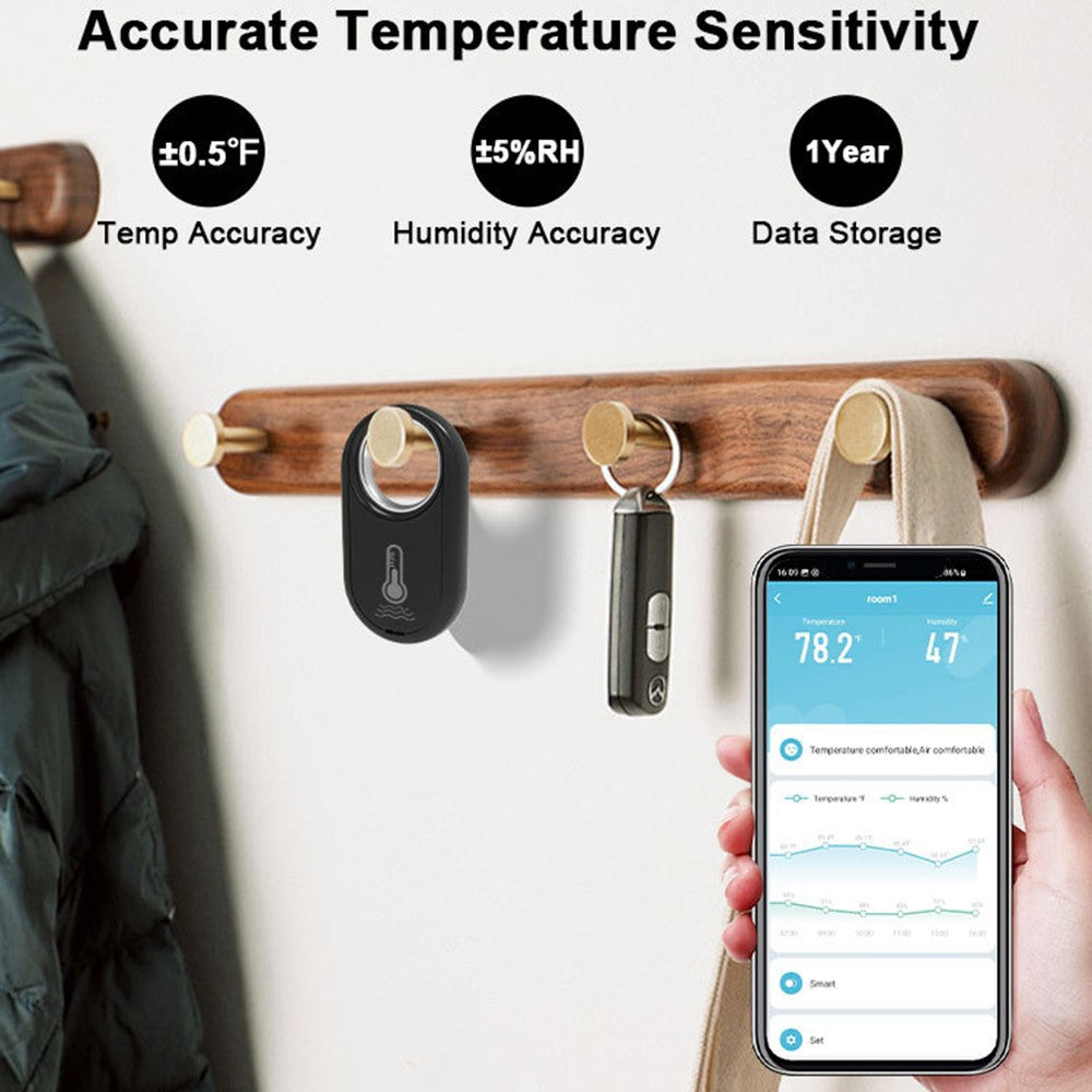 HS09 Wireless Bluetooth-Compatible Temperature Humidity Sensor Smart Digital Thermometer Hygrometer