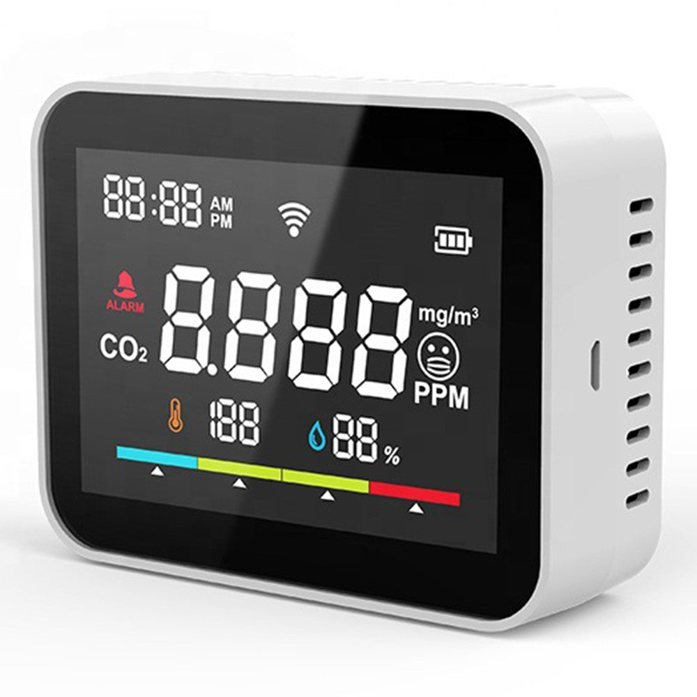 CO2V1 Smart Carbon Dioxide Detector Tuya WiFi Air Quality Monitor Temperature Humidity Sensor