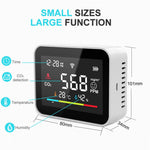 CO2V1 Smart Carbon Dioxide Detector Tuya WiFi Air Quality Monitor Temperature Humidity Sensor