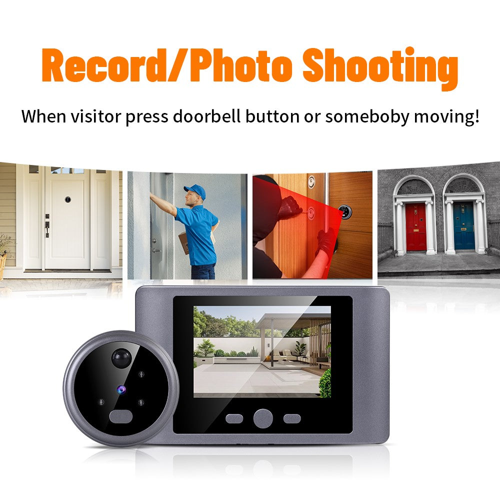 N100 Door Viewer 2.8 Inch Color Display Video Doorbell Night Vision Motion Detection Electronic Peephole Camera