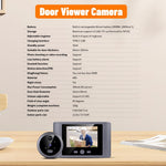 N100 Door Viewer 2.8 Inch Color Display Video Doorbell Night Vision Motion Detection Electronic Peephole Camera