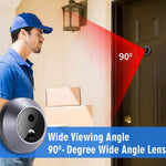 N100S 2.8 Inch Hidden Cat Eye Camera Night Vision Motion Detection Door Peephole Viewer