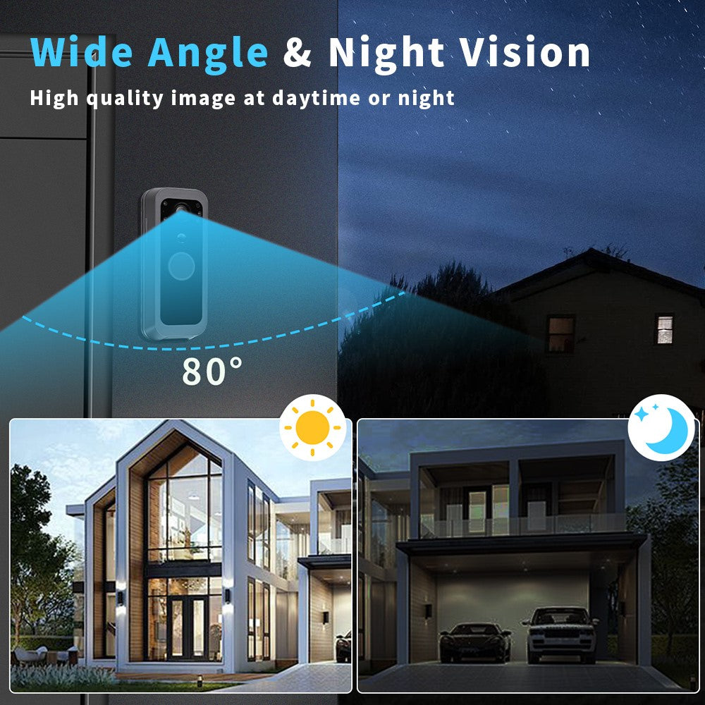 SY-30 2.4G Point to Point 4 Inch Visual Intercom Doorbell PIR Motion Detection Night Vision Wireless Video Door Phone