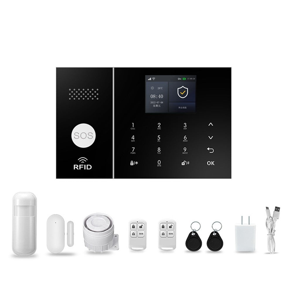 PG-108 Home Security Smart Alarm System APP Remote Control Wireless Burglar Alert, WiFi + 4G Version